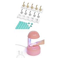 GAOY Mini UV Light for Gel Nails, Small Nail Cure Light with 2Pcs Magnetic Nail Stand