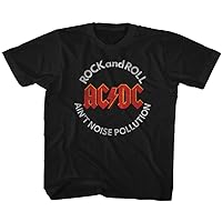 AC/DC Hard Rock Band Rock n Roll Ain't Noise Pollution Album Youth T-Shirt Tee