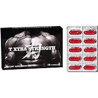 T Xtra, RED Edition Natural Energy Supplement, 1-Pack 10 Capsules