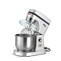 KWS M-B5 Commercial 575W Stand Mixer, 5 Quarts Silver Heavy-Duty for Restaurant/Bakery/Tea Shop/Coffee Shop