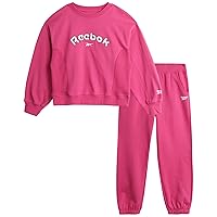 Reebok Girls' Jogger Set - 2 Piece Tie Dye Hoodie and Sweatpants Sweatsuit (Size: 4-12)