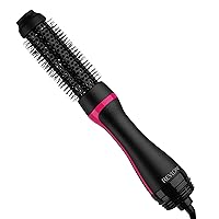 One Step Root Booster Round Brush Dryer and Hair Styler | Fight Frizz and Add Volume, (1-1/2 in)