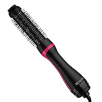 REVLON One Step Root Booster Round Brush Dryer and Hair Styler | Fight Frizz and Add Volume, (1-1/2 in)