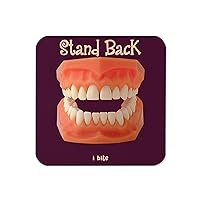 Stand Back I Bite - Drink Coaster Packs (2 Per Pack) by GatorDesign