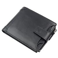 New men's wallet cross section retro leather buckle wallet