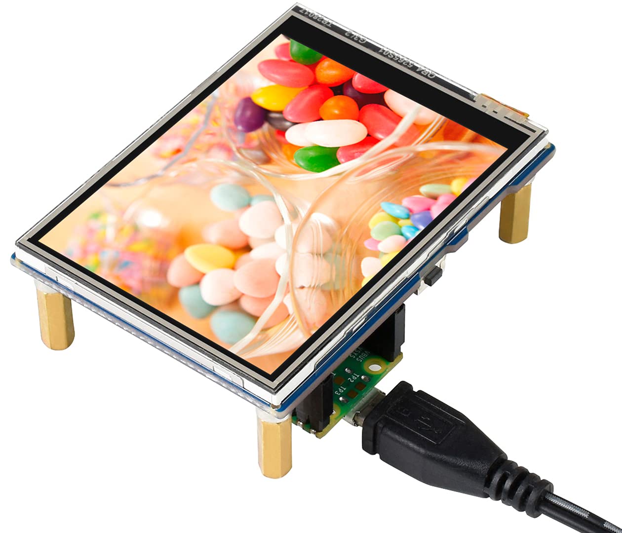 Bicool 2.8inch Resistive Touch Display Module for Raspberry Pi Pico, 320×240 Pixels IPS LCD Screen,Touch Controller XPT2046, ST7789 Driver, SPI Interface, 262K Display Color