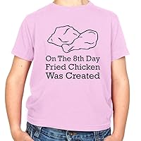 On The 8th Day Fried Chicken was Created - Childrens/Kids Crewneck T-Shirt