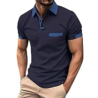 Men's Big and Tall Polo Shirts Golf Tennis Shirt Short Sleeve Casual Work T-Shirt Shirts for Men, M-3XL