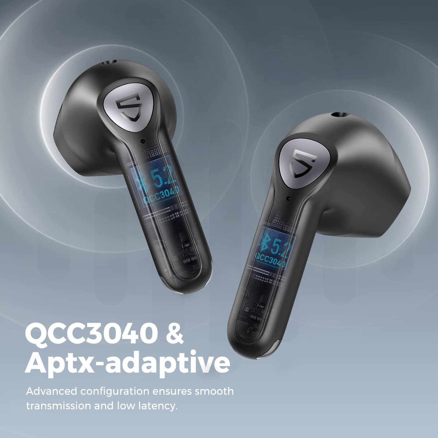 SoundPEATS Air3 Wireless Earphones QCC3040 Bluetooth V5.2 Earbuds  AptX-Adaptive, 4 Mics+CVC Noise Cancellation, in-Ear Detection