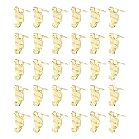 Claw Drywall Picture Hanger, 30Pcs Gold Nail-Free Picture Hangers Easy Tool-Free Drywall Art Hanger Hooks for Photo Frame, Small Mirrors, Artworks (Holds Up to 20Lbs)