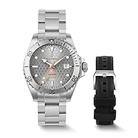 BODERRY Men's Automatic Dive Watch - Japanese Movement, Titanium Case/Bracelet, Sapphire Crystal, 200M Waterproof, Swiss Super-LumiNova, Screw-Down Crown