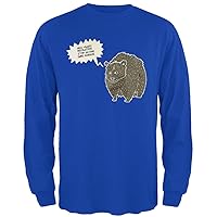 New Year's Stop Eating Garbage Royal Adult Long Sleeve T-Shirt