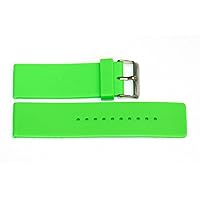 Green 26MM Smooth Rubber Silicone Waterproof Sport Watch Band Strap FITS Invicta