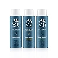 Oars + Alps Men's Moisturizing Body and Face Wash, Skin Care Infused with Vitamin E and Antioxidants, Sulfate Free, Variety, 3 Pack