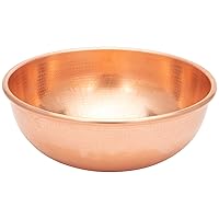 Endo Shoji WSW01042 Commercial Hammered Sawari Pot, 16.5 inches (42 cm), Handless, No Tin Plating, Copper and Iron, Made in Japan