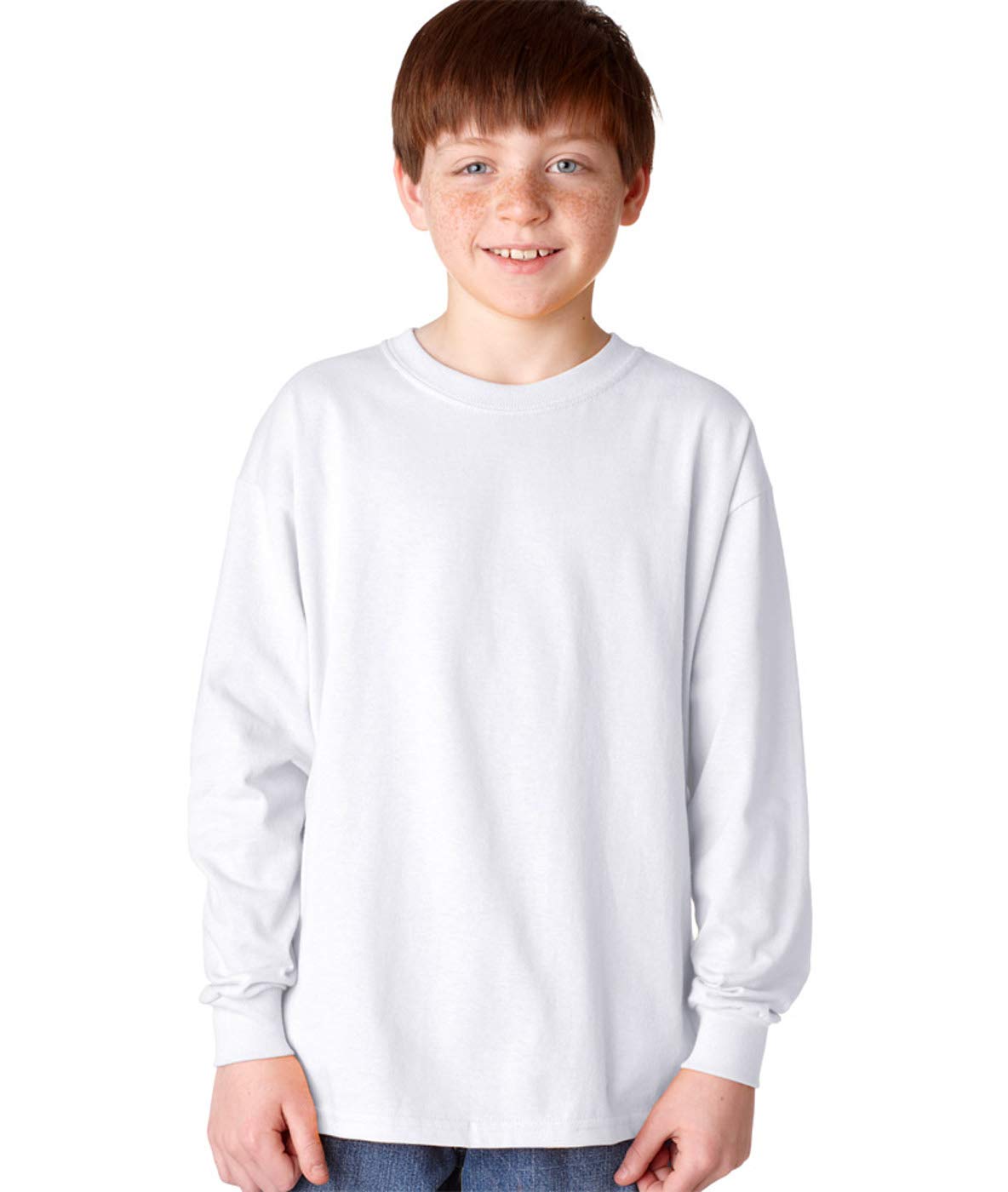 Gildan Boys Heavy Cotton Long Sleeve T-Shirt