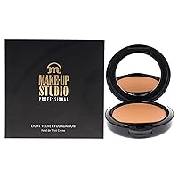 Amsterdam Professional Make-Up Light Velvet Face Foundation-Silky Smooth Coverage-Beautiful Flawless End Result-With Mirror&Sponge- For On-The-Go-Cb3 Cool Beige-0.27 Oz (PH10026/CB)
