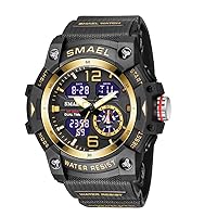 Sports Dual Display Watch for Men Led Digital Quartz Waterproof Watches Men's Top Luxury Brand Clock Relogio Masculino