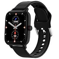 Rawnaig Smart Watch, Watches for Men and Women, Answer or Make Call, 1.7 Inch Full Touch Screen Watch Fitness Tracker with Pedometer Activity Tracker Sports Watches for iOS Android (Black)