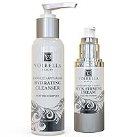 Neck Cleansing and Firming Combo - Hydrating Cleanser + Neck Firming Cream for Men and Women for Hydrating and Smoothing Skin