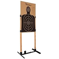 Highwild Adjustable Target Stand Base for Paper Shooting Targets Cardboard Silhouette - H Shape - USPSA/IPSC - IDPA Practice - Upgraded Version (1 Pack)