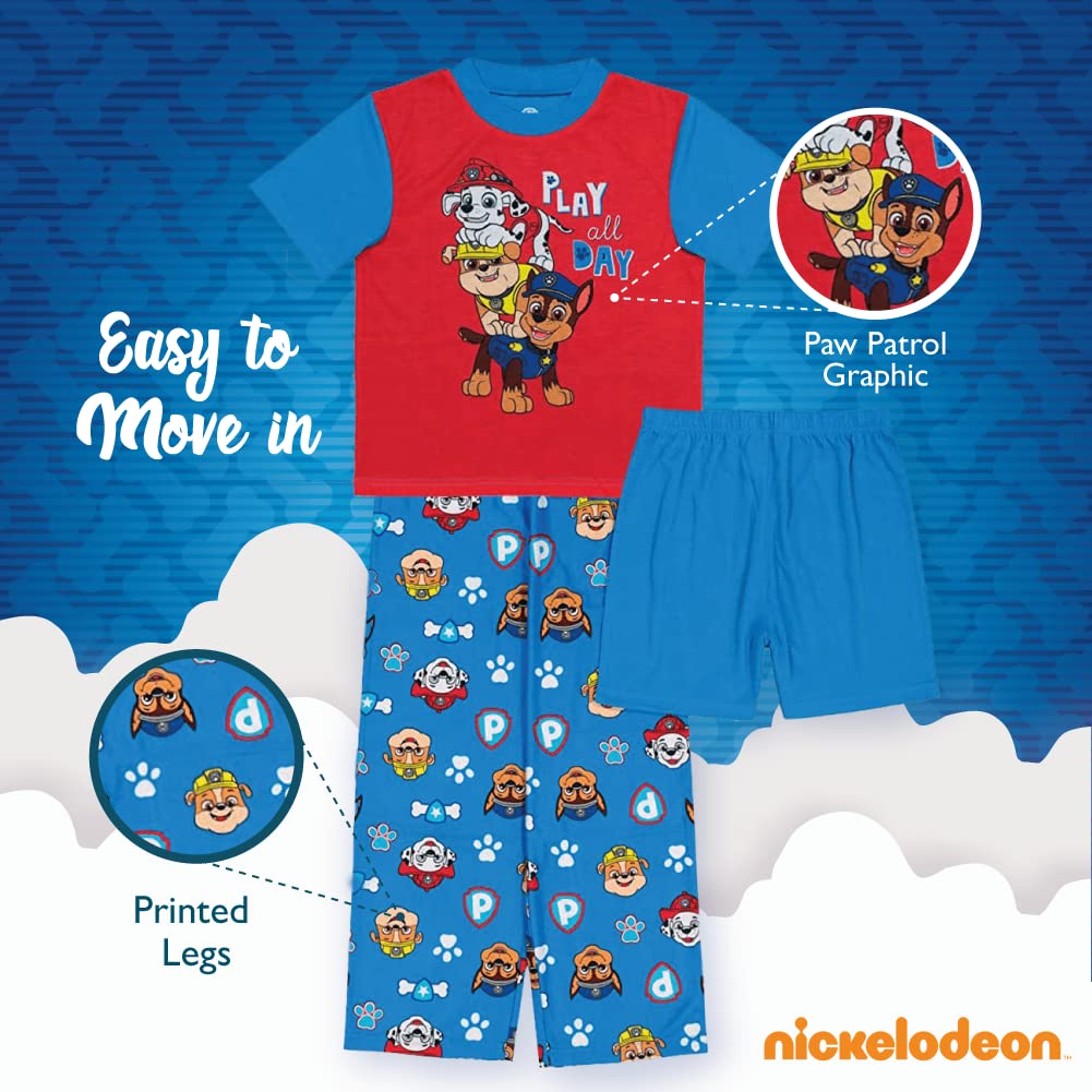 Nickelodeon Boys' Paw Patrol 5-Piece Loose-fit Pajamas Set