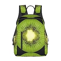 BREAUX Kiwi Slice Print Large-Capacity Backpack, Simple And Lightweight Casual Backpack, Travel Backpacks