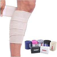 Elastic Breathable Calf Shin Wraps Straps Bandage Compression Brace Sleeve Thigh Leg Support for Men Women Running, Cross Training, Squatting, Fitness & Weightlifting, 1 Pair