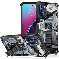 Case for OnePlus Nord N200 5G,Camouflage Military Grade Car Holder Protection [Built-in Kickstand] Magnetic Heavy Duty TPU+PC Shockproof Phone Case for OnePlus Nord N200 5G (Navy)