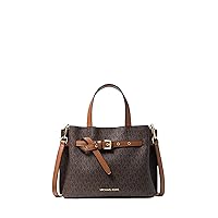 Michael Kors Emilia Small Logo Satchel (Brown Signature)