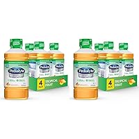 Pedialyte AdvancedCare Electrolyte Solution,1 Liter, 4 Count, with PreActiv Prebiotics, Hydration Drink, Tropical Fruit (Pack of 2)