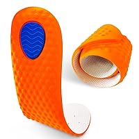 Foot Massage Insoles for Men & Women, Plantar Fasciitis Memory Foam Inserts, Pain Relief Flat Foot Insoles, Cushion Move Insoles for Long Time Working, Running, Hiking
