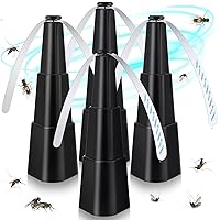 Fly Fans for Tables, Fly Repellent Fan Indoor Outdoor with Holographic Blades Keep Flies Away, Batteries Powered Bug Repellent Outdoor for Picnic, Party, Restaurant, Kitchen, and BBQ, 4 Pack