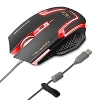 Magece G1 Professional 3200 DPI LED Optical USB Wired With 6 Buttons Gaming Mouse Mice for Computer PC Gamer(Black)