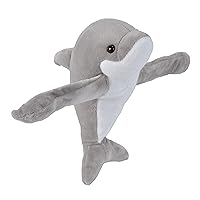 Wild Republic Huggers Hugger Plush Stuffed Animal Toy, Gifts for Kids, Dolphin, 8