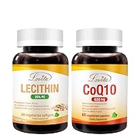 Lecithin & CoQ10 Nutrients Bundle. Dietary Supplement Supports Better Nutrition & Overall Well-Being