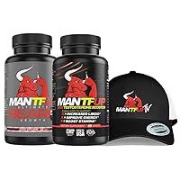 Dynamism Labs Testosterone Booster, Ultimate Beard, and Official Podcast Snapback Hat Bundle | Boost Sexual Health, Libido, Stamina & Energy