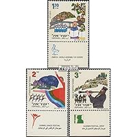 Israel 1435-1437 with Tab (Complete.Issue.) fine Used/Cancelled 1997 Music and Dance (Stamps for Collectors) Music/Dance