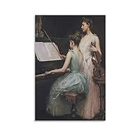 Vintage Musician Instruments Piano Violins Famous Victorian Vintage Art Wall Decor Posters Poster Decorative Painting Canvas Wall Art Living Room Posters Bedroom Painting 20x30inch(50x75cm)