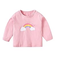 Kids Children Toddler Infant Baby Boys Girls Cartoon Long Sleeve Cotton T Shirt Blouse Tops Outfits Clothes Long