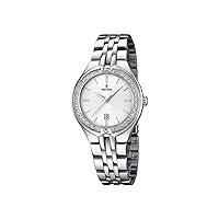 Festina Women's Quartz Watch with White Dial Analogue Display and Silver Stainless Steel Bracelet F16867/1