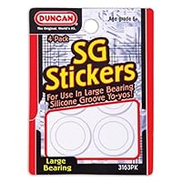 Duncan Toys 14.5mm I.D SG Stickers, [4-Pack] Yo-Yo Silicone Groove Response Pads