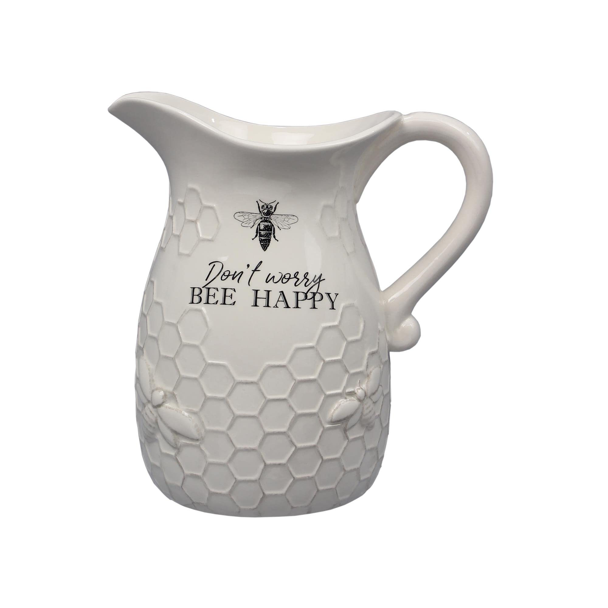 youngs Inc Ceramic Bee Water Pitcher, Multi