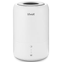 LEVOIT Humidifiers for Baby Bedroom Top Fill Cool Mist for Kids Nursery, Plants with Essential Oil, Built-in Smart Sensor Provides Consistent Humidity, Ultra Quiet Operation, 1.8L, White