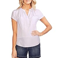 Vince Camuto Womens Tranquil Henley Blouse