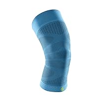 Bauerfeind Sports Compression Knee Support - Lightweight Design with Gripping Zones for Knee Pain Relief & Performance, Rivera, Size L