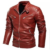 2022 New Cowhide Leather Jacket Men's Motorcycle Biker Spring Natural Genuine leather Jackets Sizes S-3XL