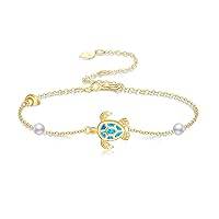 14k Real Gold Animal/Italian Horn/Sun Bracelet Cute Bracelets For Women Girls Christmas Birthday Valentine'S Day Gift