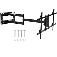 Mount-It! Long Arm TV Mount | Full Motion Wall Bracket with 40 inch Extension | Fits Screen 42-80 Inches, VESA 800x400mm Compatible Bundled with M8 Screws for Samsung TV [M8 x 45mm, Pitch 1.25mm]