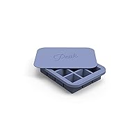 W&P Peak Silicone Everyday Ice Tray w/ Protective Lid | Easy to Remove Ice Cubes | Food Grade Premium Silicone | Dishwasher Safe, BPA Free,Peak Blue,Single ,